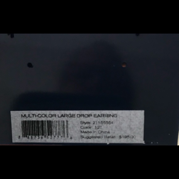 Tory Burch Multi-Color Large Drop Earring - Picture 4 of 4